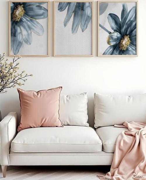 Ahşap Çerçeveli 3 Parça Set Tablo Huhu473