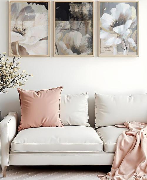 Ahşap Çerçeveli 3 Parça Set Tablo Huhu480