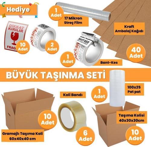 Büyük Taşınma Seti - Koli - Eşya Taşıma - Taşıma Kolisi
