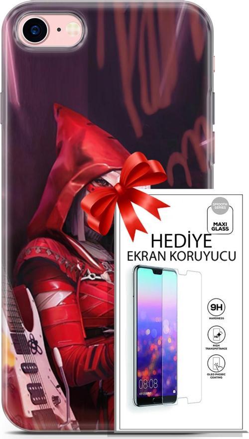 Apple İphone 7 - 8 Kılıf Orijinal Seri Pubg 20 Selfie Mod Renkli Kılıf Ekran Koruyucu