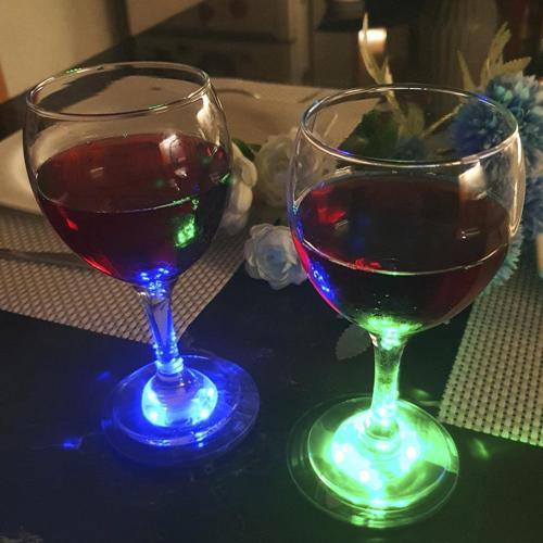 Işıklı Modern Şarap Bardak Altlığı