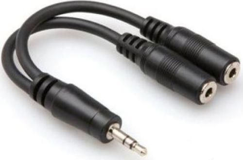 3.5 mm. TRS (M)  Dual 3.5 mm. TRS (F) Y-kablo