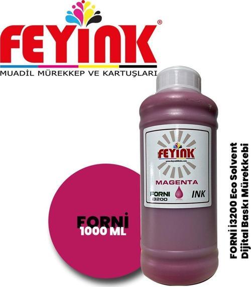 ® Forni Ecosolvent Dijital Baskı Mürekkebi Epson İ3200 Kafa Uyumlu Magenta (Kırmızı) -1000ml-