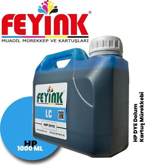 ® Samink Hp Vivera T Serisi Plotter DYE Kartuş Dolum Mürekkebi T610/T770/T790/T795/T920/T2300/LC (Light Cyan) -1000ml-