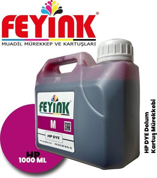 ® Samink Hp Vivera T Serisi Plotter DYE Kartuş Dolum Mürekkebi T610/T770/T790/T795/T920/T2300/M (Magenta) -1000ml-