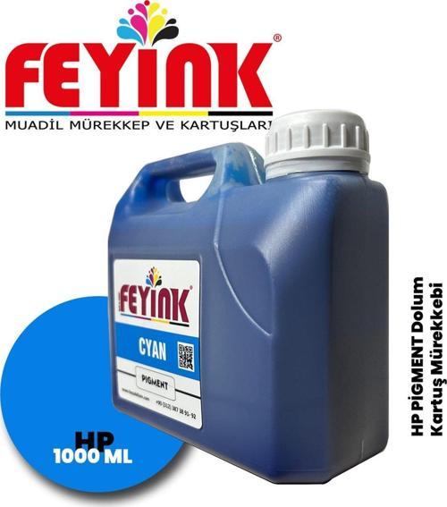 ® Samink Hp Z Serisi Plotter Pigment Kartuş Dolum Mürekkebi Z2100/Z5200/Z5400/Z5600/C (Cyan) -1000ml-