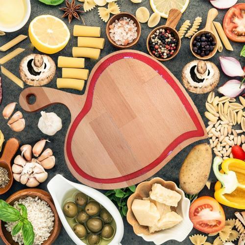 Epoksili Kişiye Özel Ahşap Kalp Sunum ve Kesme Tahtası