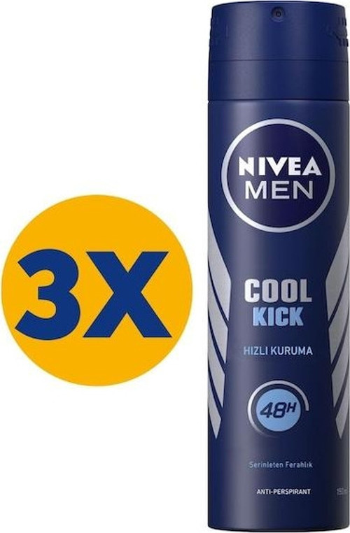 Cool Kick Erkek Sprey Deodorant 3 x 150 ML
