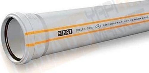 Boru Pvc Atık Su Borusu Dublex 50*250