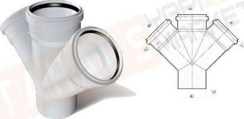 Pvc Çift Çatal 100X70