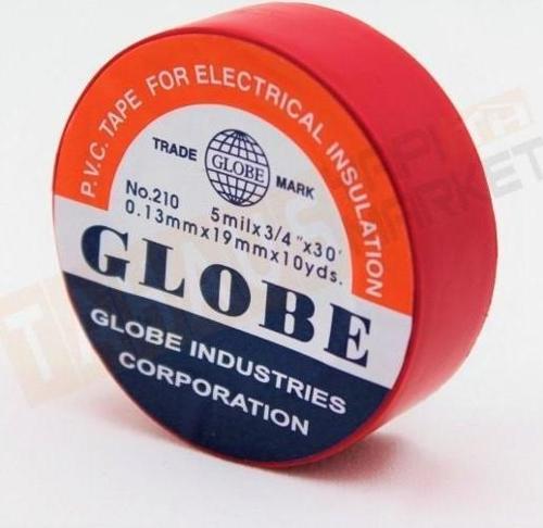 Kırmızı Globe İzole Bant (Elektrik Bandı)