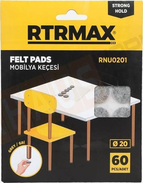 RNU0201 20 mm Gri Mobilya Altı Keçesi