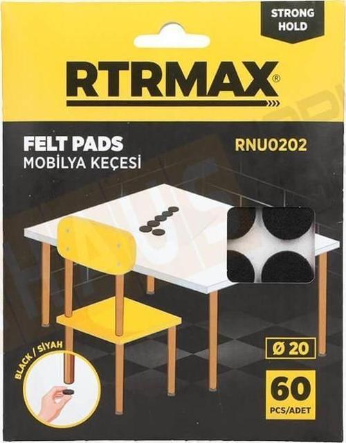RNU0202 20mm Siyah Mobilya Altı Keçesi