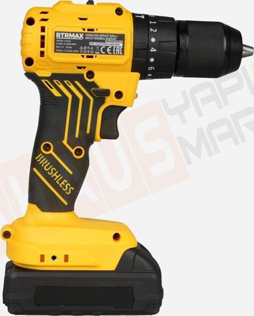 RTS5012 Akülü Darbeli Matkap Kömürsüz 2 x 2 Ah (20V) S Lion Akü