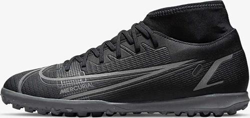 Superfly 8 Club TF Soccer Shoes Siyah Halı Saha Ayakkabısı