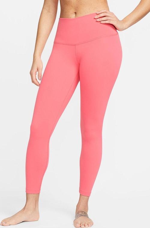 Yoga Dri-Fit High-Rise 7/8  Yüksek Bel Toparlayıcı Kadın Tayt Pembe