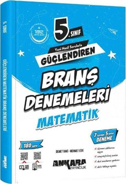 5. Sınıf Matematik Güçlendiren Branş Denemeleri Ankara Yayıncılık