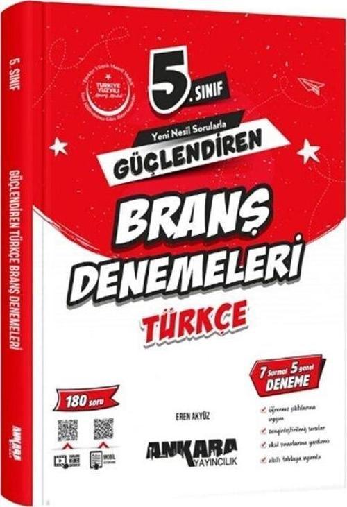 5. Sınıf Türkçe Güçlendiren Branş Denemeleri Ankara Yayıncılık