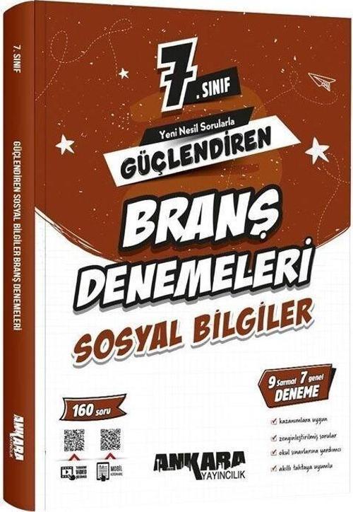 7. Sınıf Sosyal Bilgiler Güçlendiren Branş Denemeleri Ankara Yayıncılık