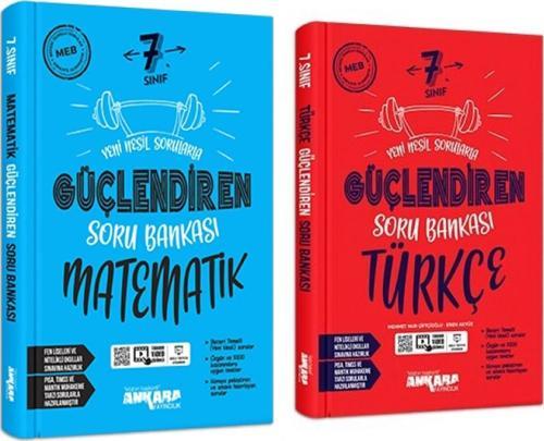 Ankara Yayıncılık 7.Sınıf Türkçe ve Matematik Güçlendiren Soru Bankası Seti 2 Kitap