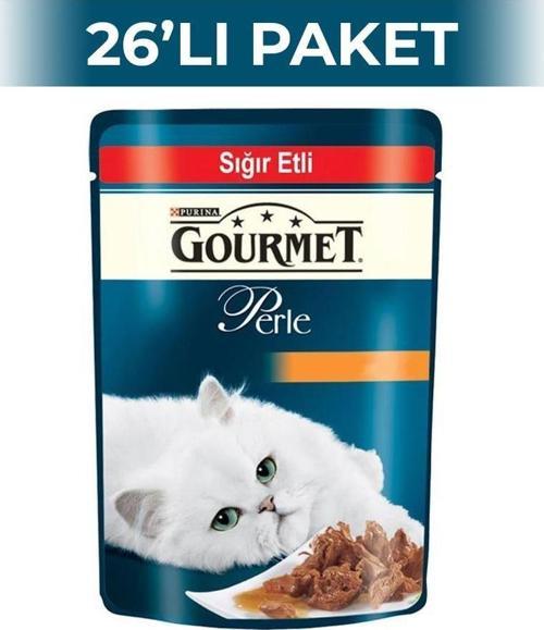 Perle Izgara Sığır Etli 85 gr 26'lı Yetişkin Kedi Konservesi