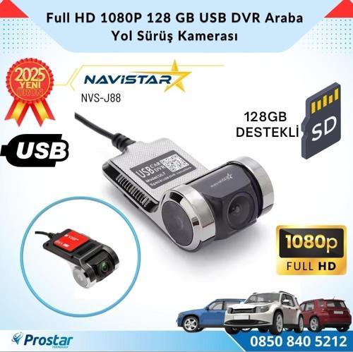 Usb 128 GB Destekli HD 1080P Dvr Araç Yol Sürüş Kamerası