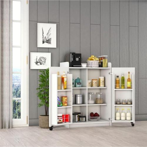 %100 MDFLAM Mutfak Kiler Dolabı Beyaz Mk-08
