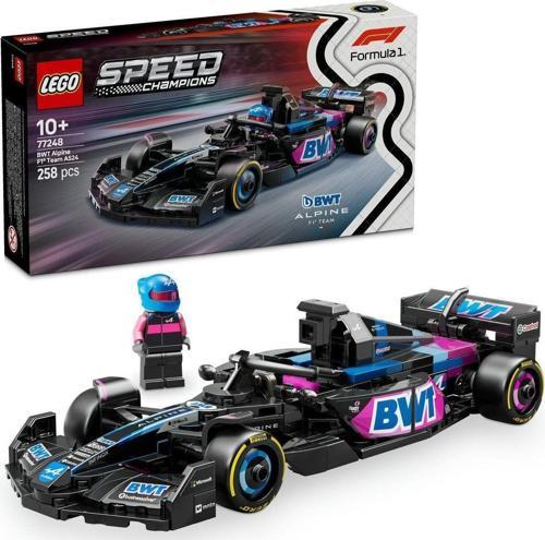 ® Speed Champions BWT Alpine F1® Team A524 Yarış Arabası 77248-10+ Oyuncak Yapım Seti(258 Parça)