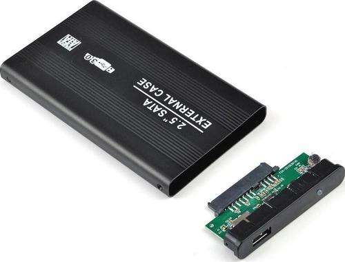 2.5 Inç Usb 2.0 Sata Harddisk Hdd Kutusu 5 Gbps  Kılıf  Siyah Aluminyum Metal Kasa