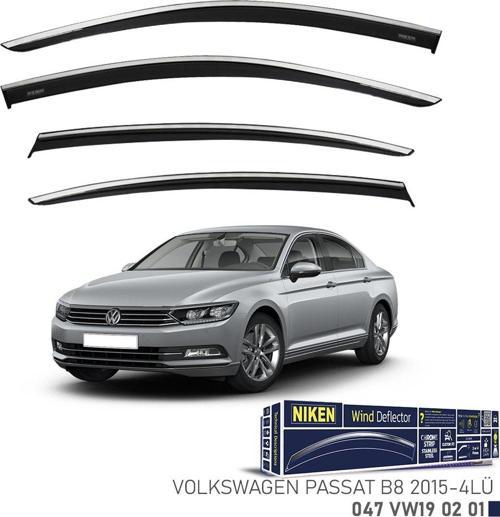 Vw Passat b8 Kromlu Cam Rüzgarlığı Niken 2015-2019 arası Uyumlu