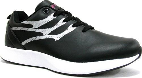 Siyah Gümüş Bağcıklı Sneaker Spor Ayakkabı