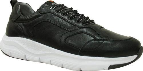Siyah Beyaz Bağcıklı Anatomik Comfort Casual Sneakers Ayakkabı