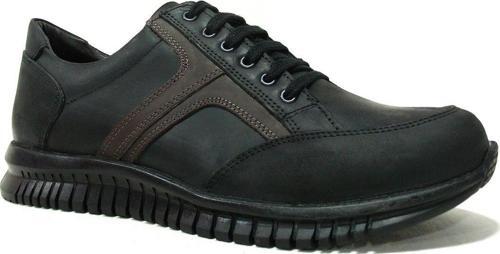 Siyah Kahverengi Bağcıklı Anatomik Comfort Casual Ayakkabı