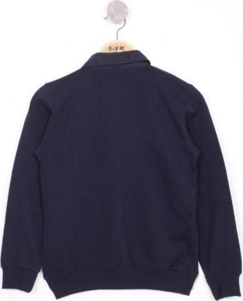 Toontoy Erkek Çocuk Gömlek Yaka Okul Sweatshirt