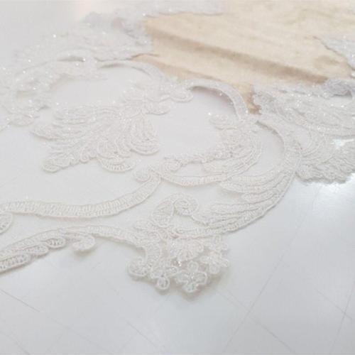 Fransız Dantel Kahverengi Runner