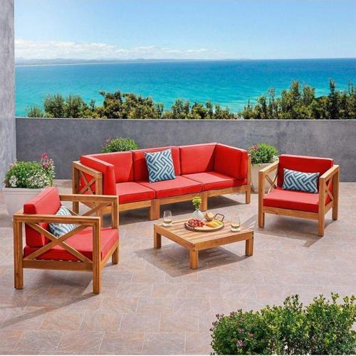 Ahşap (3 1 1) Bahçe Balkon Teras Oturma Grubu