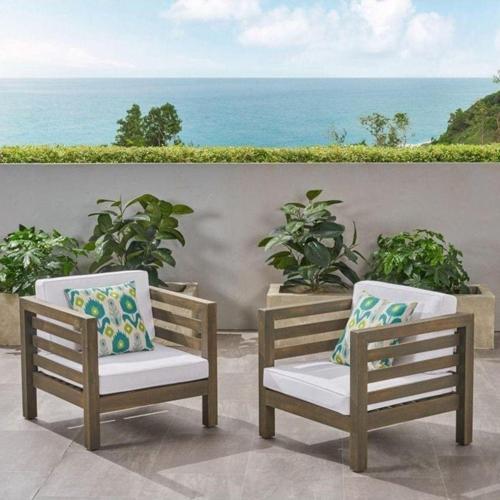 Ahşap Calvin Bahçe Balkon Teras Oturma Grubu