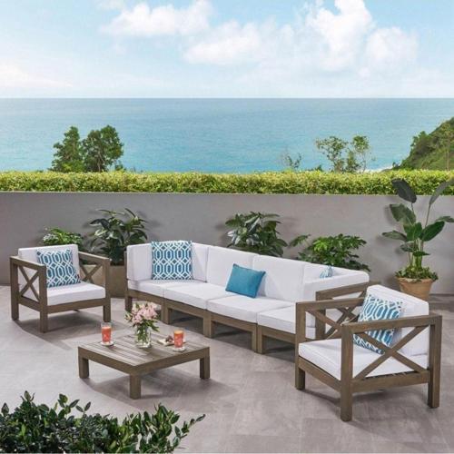Ahşap Lamia Bahçe Balkon Teras Oturma Grubu
