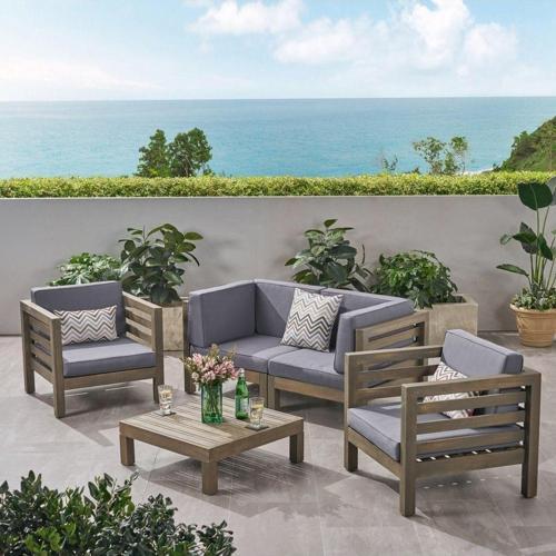 Ahşap Vista Bahçe Balkon Teras Oturma Grubu