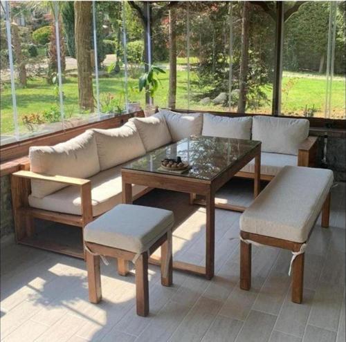 Lavinya Bahçe Balkon Teras Köşe Koltuk Takımı
