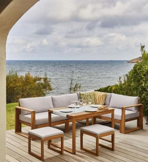 Lavinya Bahçe Balkon Teras Köşe Takımı