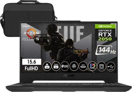 Tuf Gaming A15 Amd R5-7535HS 24GB Ddr5 Ram 512GB SSD RTX2050-144Hz 15.6" Freedos + Cimete Çanta