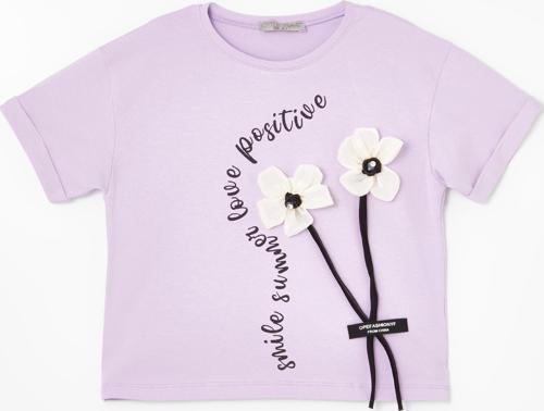 Kız Çocuk Smile Baskılı Flower Bluz