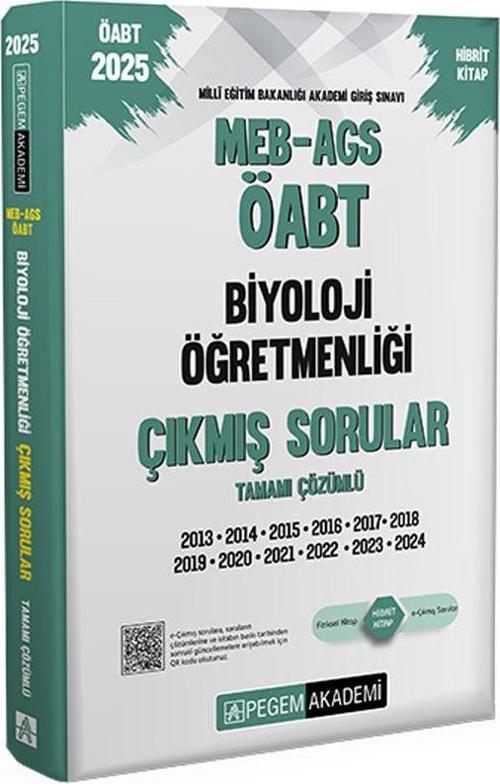 2025 MEB-AGS-ÖABT Biyoloji Öğretmenliği Çıkmış Sorular
