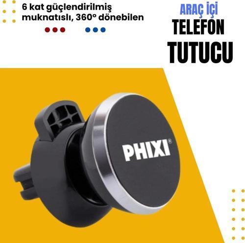 Basic CH22 6X Güçlendirilmiş Mıknatıslı 360° Dönebilen Araç İçi Telefon Tutucu - Güvenli ve Ko