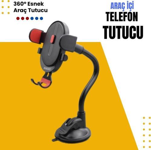 Force CH63 360° Esnek Araç Telefon Tutucu - Güçlü Kavrama ve Şık Tasarım