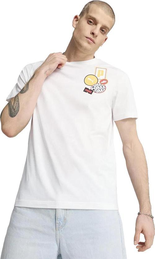 Erkek Beyaz Graphics Icon Tee Spor T-Shirt - 68482902