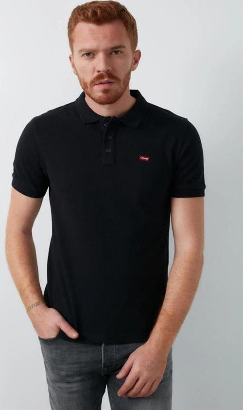 Erkek Siyah Polo Yaka T-shirt - A2085-0000