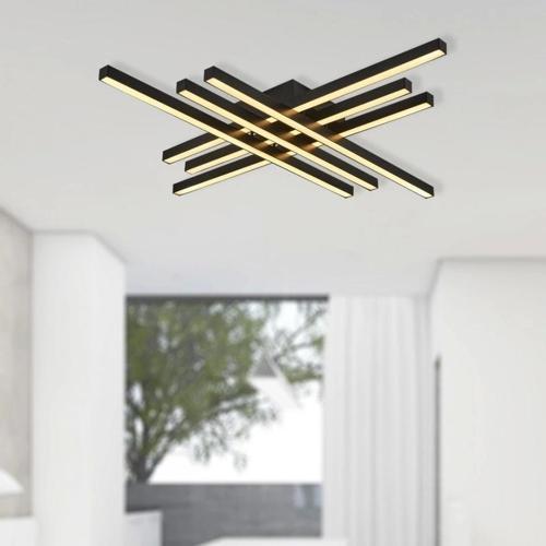 Altı Çubuklu Siyah Led Tavan Aydınlatma