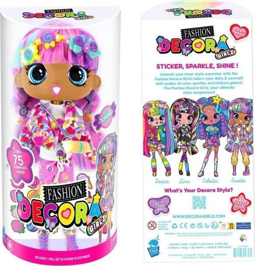 Nessiworld CEP D1001 Decora Girlz 28 cm Büyük Moda Bebek - Asorti